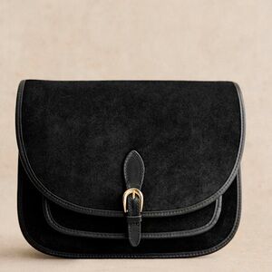 Sezane Large Romeo Sac in Black Sustainable French Designer